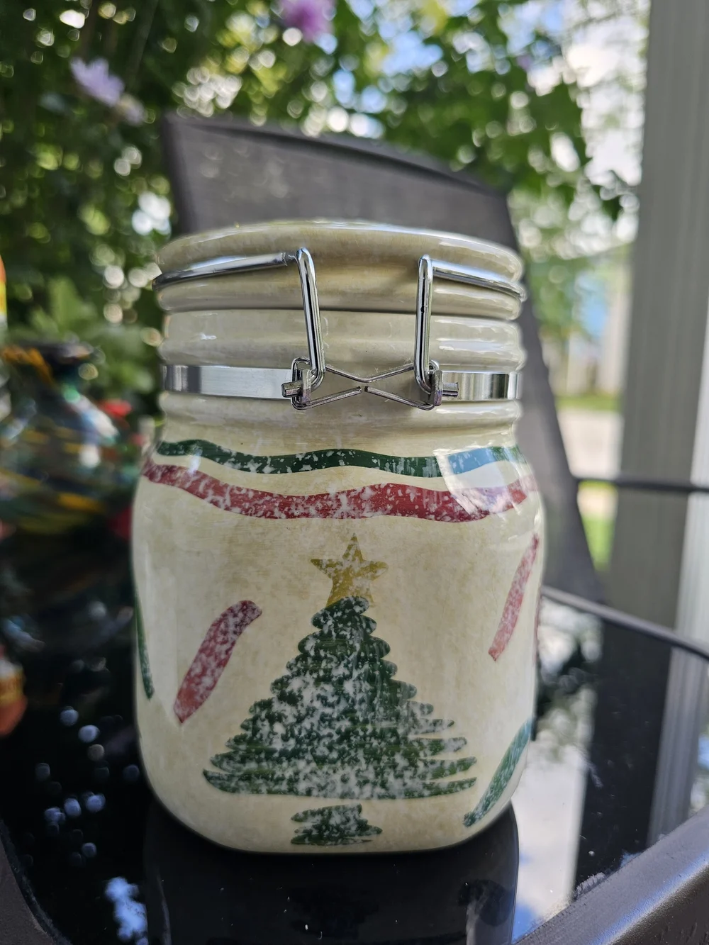 Vintage Hausenware Christmas canister